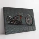 Tablou Auto Moto Premium Motocicleta Custom Chopper – Artă Canvas Modernă în Stil Industrial pentru Living Masculin, Birou sau Garaj