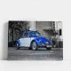 Tablou Auto Premium Patina Timpului Volkswagen Beetle – Artă Canvas Modernă cu Mașină Retro Broscuță pentru Birou, Living sau Hol