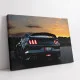 Tablou Auto Premium Forța la Asfințit – Canvas Stil Muscle Car cu Ford Mustang Shelby
