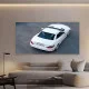 Tablou Auto Premium Grație și Performanță – Artă Canvas Modernă cu Mașină Decapotabilă Mercedes-Benz Albă pentru Birou, Living sau Garaj