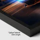 Tablou Auto Fiorul Vitezei – Canvas Decorativ Stil Cyberpunk cu Supercar Albastru