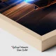 Tablou Auto Fiorul Vitezei – Canvas Decorativ Stil Cyberpunk cu Supercar Albastru
