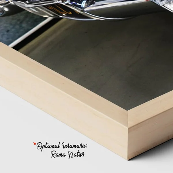 Tablou Auto Premium Glamour Retro – Artă Canvas Modernă cu Cadillac de Epocă Roz și Grilă Cromată pentru Living, Birou sau Hol