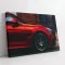 Tablou Auto Premium Furia Roșie – Artă Canvas Modernă cu Profil de Mașină Sport BMW și Jante din Aliaj pentru Birou, Living sau Garaj