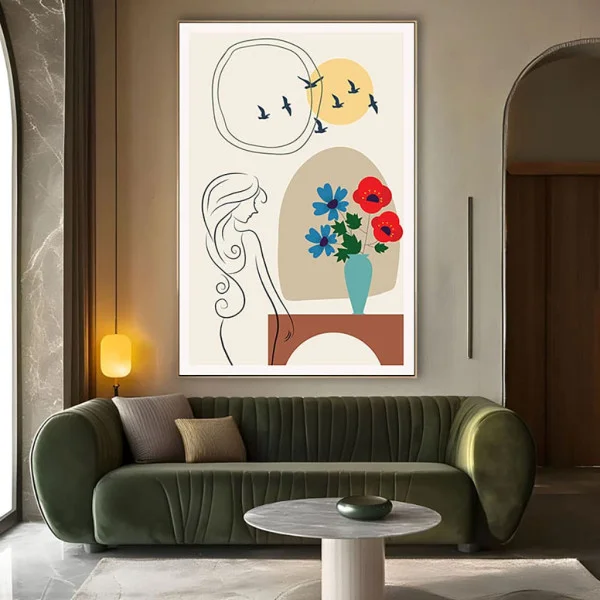 Tablou Abstract Ritmuri Nomade – Canvas Premium Boho Chic