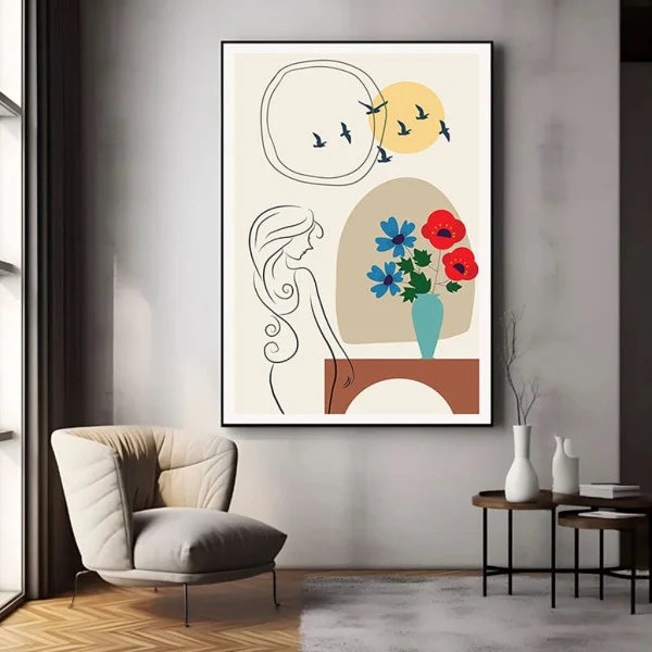 Tablou Abstract Ritmuri Nomade – Canvas Premium Boho Chic