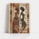 Tablou Abstract Eclecticul Euforic – Canvas Premium Siluete Africane