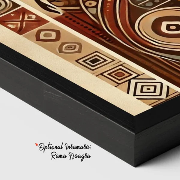 Tablou Abstract Eclecticul Euforic – Canvas Premium Siluete Africane