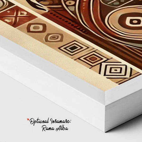 Tablou Abstract Eclecticul Euforic – Canvas Premium Siluete Africane