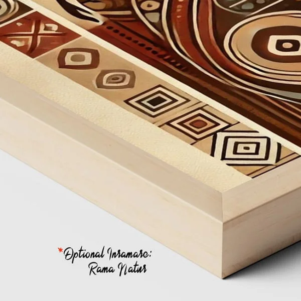Tablou Abstract Eclecticul Euforic – Canvas Premium Siluete Africane