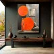 Tablou Abstract Pictând Vise Boeme – Canvas Premium Siluetă și Soare