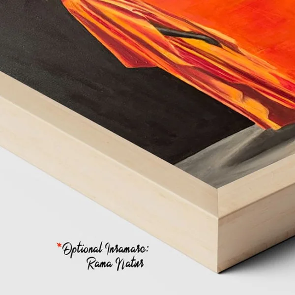 Tablou Abstract Pictând Vise Boeme – Canvas Premium Siluetă și Soare