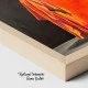 Tablou Abstract Pictând Vise Boeme – Canvas Premium Siluetă și Soare
