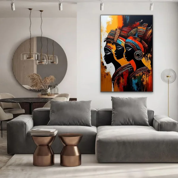 Tablou Modern Armonia Tribală – Canvas Premium Boho