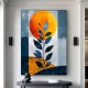 Tablou Abstract Frumusețea Rece a Simplității – Canvas Premium