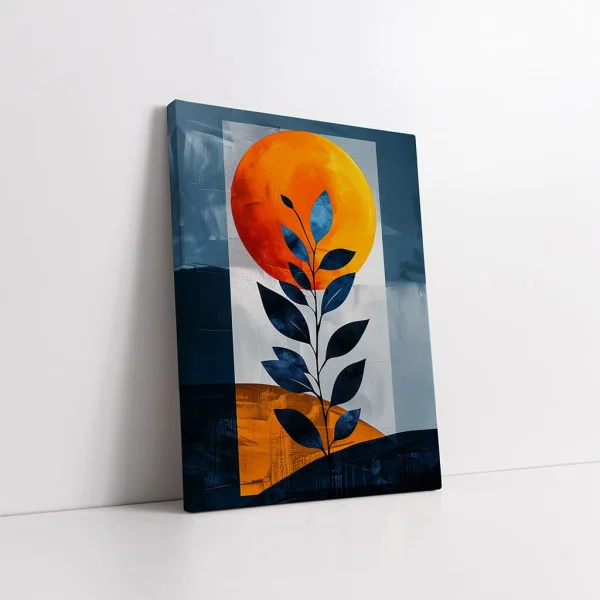 Tablou Abstract Frumusețea Rece a Simplității – Canvas Premium
