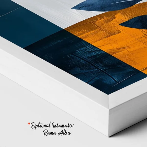 Tablou Abstract Frumusețea Rece a Simplității – Canvas Premium