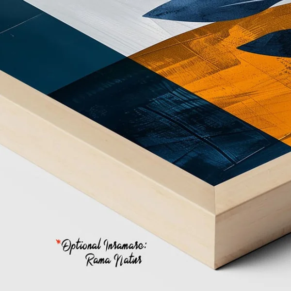 Tablou Abstract Frumusețea Rece a Simplității – Canvas Premium