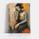Tablou Abstract Minimalism Nordic – Canvas Premium Femeie Gânditoare