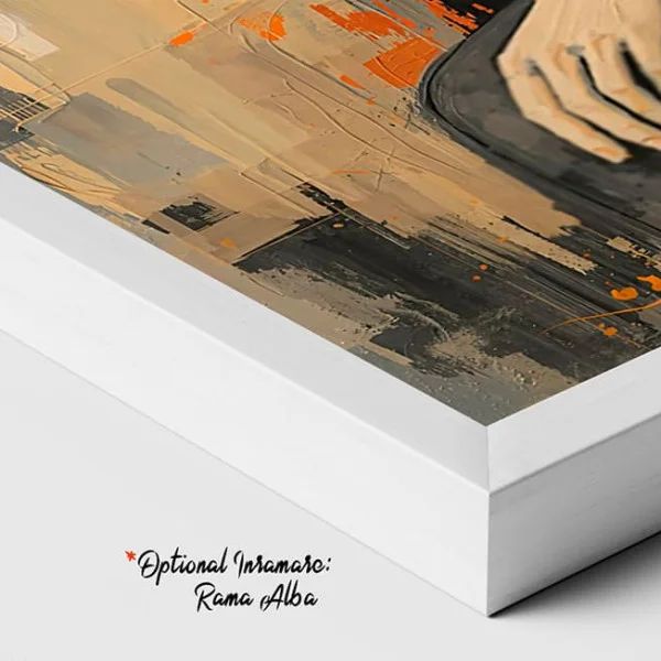 Tablou Abstract Minimalism Nordic – Canvas Premium Femeie Gânditoare