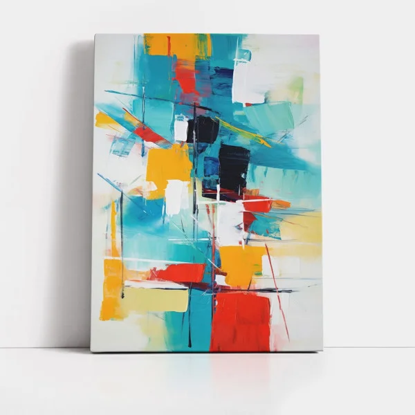 Tablou Abstract Contururi Nordice – Canvas Premium Multicolor