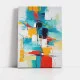 Tablou Abstract Contururi Nordice – Canvas Premium Multicolor