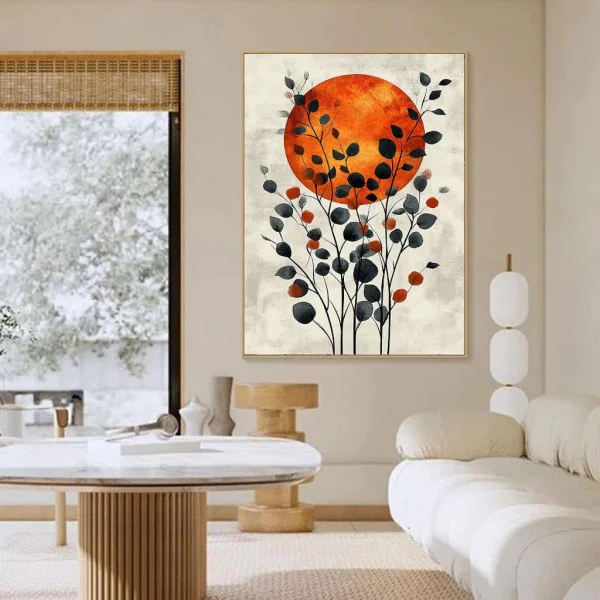 Tablou Abstract Răsăritul Exotic – Canvas Premium Boho Chic