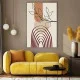 Tablou Minimalist Aurora în Culori Pale – Canvas Boho Chic
