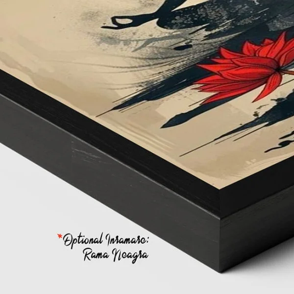 Tablou Abstract Eclipsa Imaginației – Canvas Premium Lotus și Soare