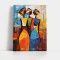 Tablou Cubist Forme Fugitive – Canvas Premium Trei Siluete
