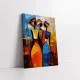 Tablou Cubist Forme Fugitive – Canvas Premium Trei Siluete