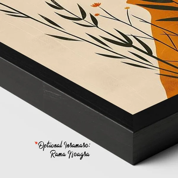Tablou Abstract Lumina Soarelui Rece – Canvas Premium Portret și Flori
