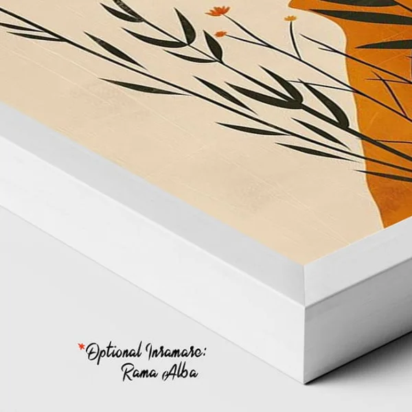 Tablou Abstract Lumina Soarelui Rece – Canvas Premium Portret și Flori