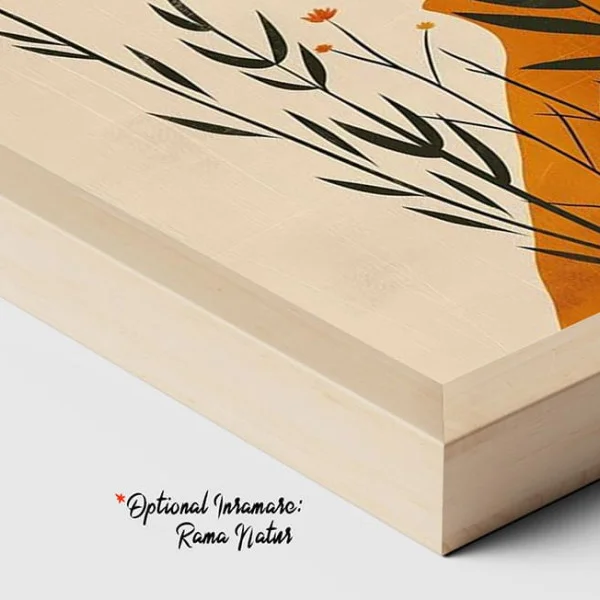 Tablou Abstract Lumina Soarelui Rece – Canvas Premium Portret și Flori