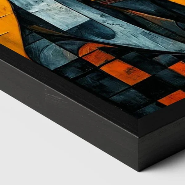 Tablou Abstract Hippy Chic – Canvas Premium Sărut și Mac Roșu