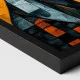 Tablou Abstract Hippy Chic – Canvas Premium Sărut și Mac Roșu