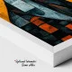 Tablou Abstract Hippy Chic – Canvas Premium Sărut și Mac Roșu