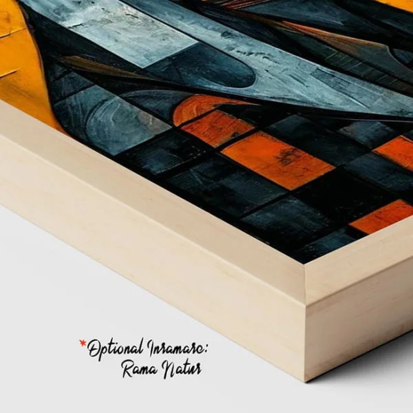 Tablou Abstract Hippy Chic – Canvas Premium Sărut și Mac Roșu