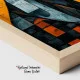 Tablou Abstract Hippy Chic – Canvas Premium Sărut și Mac Roșu