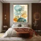 Tablou Abstract Misterul Frunzelor – Canvas Premium Ramuri Acuarelă