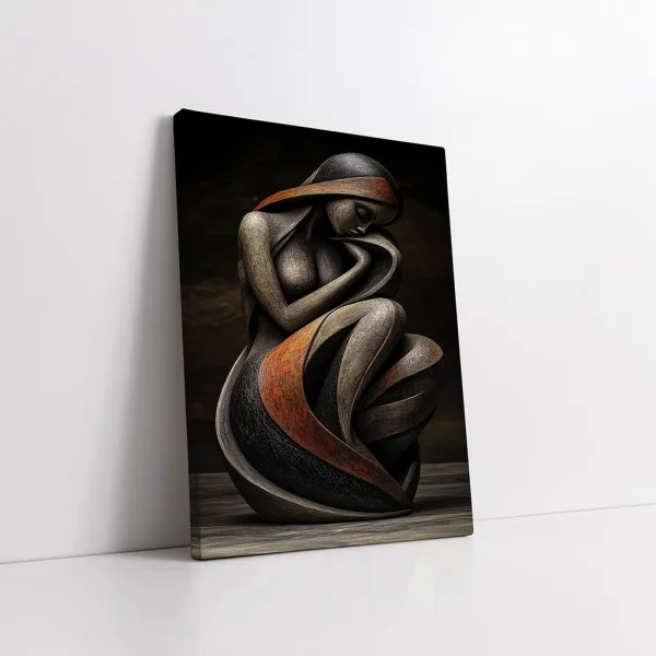 Tablou Abstract Caleidoscopul Emoțiilor – Canvas Premium Siluetă