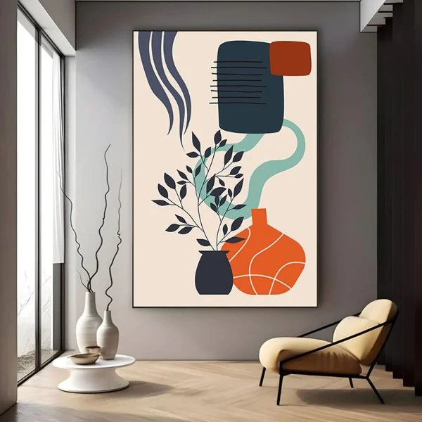 Tablou Abstract Răsfățul Nuanțelor – Canvas Premium Boho Chic