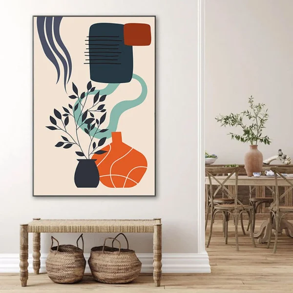 Tablou Abstract Răsfățul Nuanțelor – Canvas Premium Boho Chic