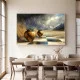 Tablou Abstract Fuziunea Spațiului – Canvas Premium Lavandă și Șah