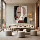 Tablou Abstract Întâlnirea Liniei și Culorii – Canvas Premium Chipuri