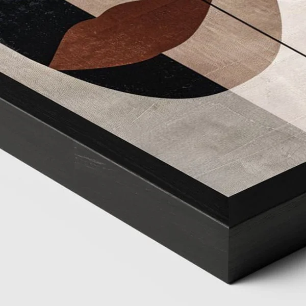 Tablou Abstract Întâlnirea Liniei și Culorii – Canvas Premium Chipuri