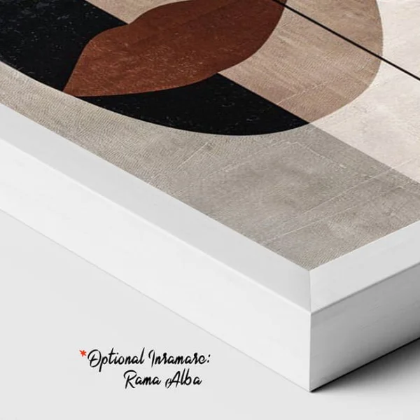 Tablou Abstract Întâlnirea Liniei și Culorii – Canvas Premium Chipuri