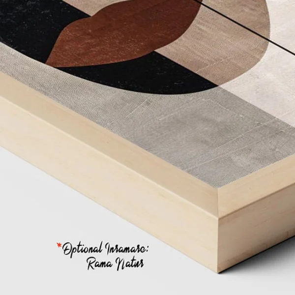 Tablou Abstract Întâlnirea Liniei și Culorii – Canvas Premium Chipuri