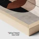 Tablou Abstract Întâlnirea Liniei și Culorii – Canvas Premium Chipuri