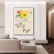 Tablou Abstract Eleganța Pură a Detaliilor – Canvas Premium Portret și Flori